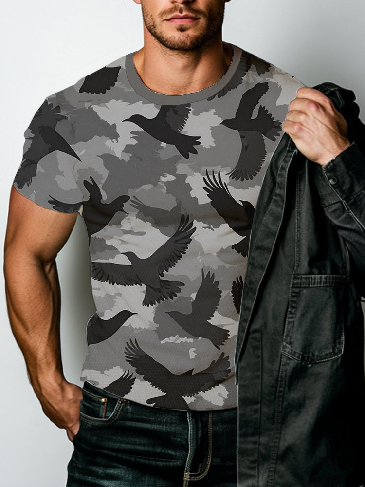 Summe Street Men's T-shirt 3D Print Men's T-shirt Casual Short-sleeved Top Outdoor Sports Fashion Men's T-shirt Clothing