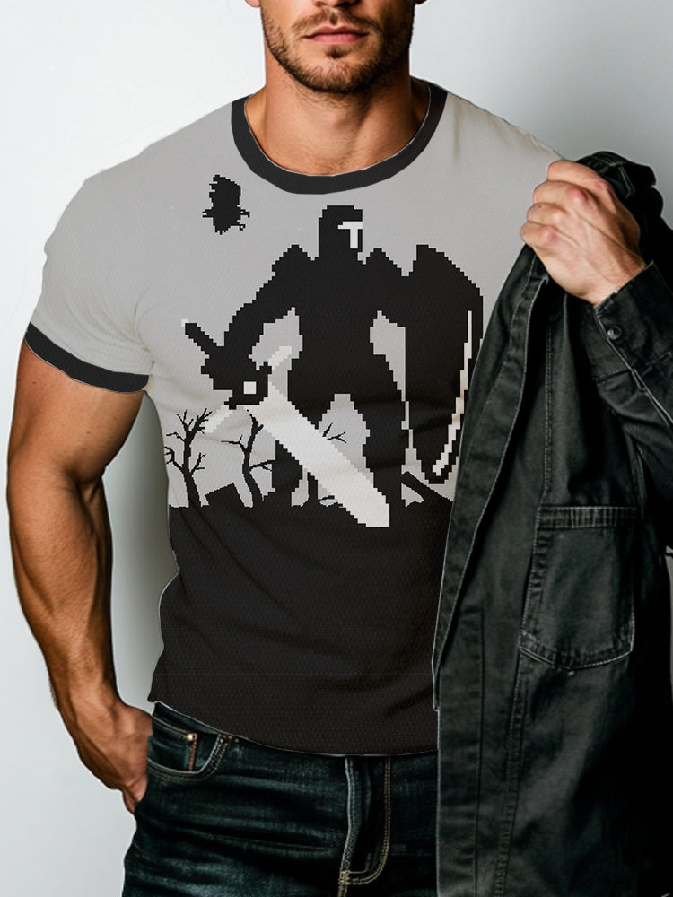 Summe Street Men's T-shirt 3D Print Men's T-shirt Casual Short-sleeved Top Outdoor Sports Fashion Men's T-shirt Clothing