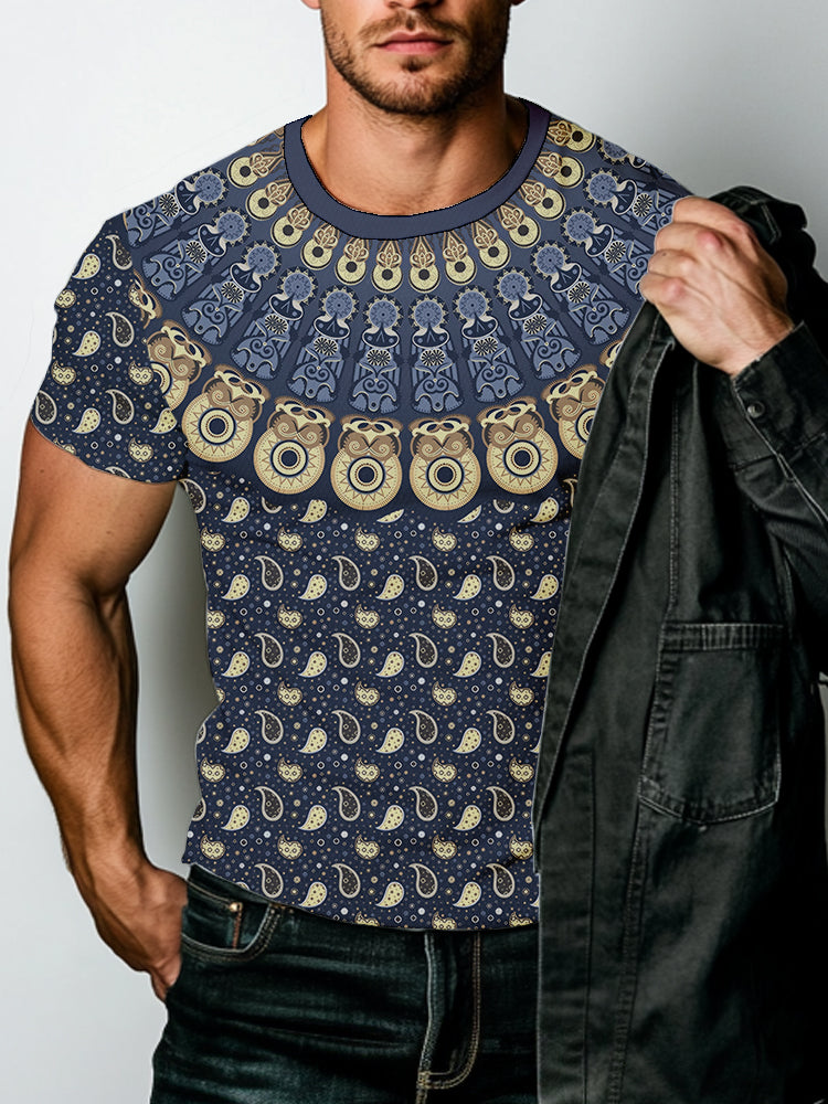 Summe Street Men's T-shirt 3D Print Men's T-shirt Casual Short-sleeved Top Outdoor Sports Fashion Men's T-shirt Clothing