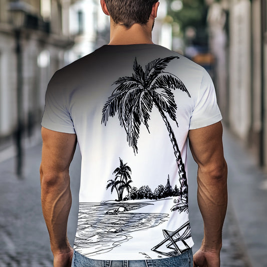 Ultra-Soft Lightweight Printed Shirt with Smooth Color Blending T-shirt