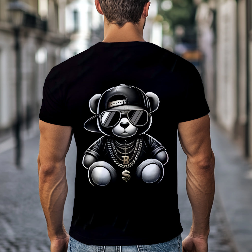 Summe Street Men's T-shirt 3D Print Men's T-shirt Casual Short-sleeved Top Outdoor Sports Fashion Men's T-shirt Clothing