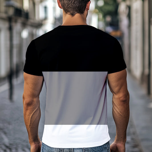 Summer Men's T-shirt 3d Compass Retro HD Printed Short Sleeve Personality Trend Top Street Oversized O-neck Comfortable Clothing