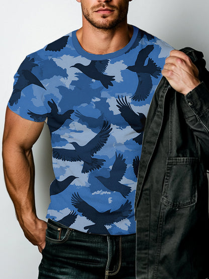 Summe Street Men's T-shirt 3D Print Men's T-shirt Casual Short-sleeved Top Outdoor Sports Fashion Men's T-shirt Clothing