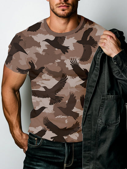 Summe Street Men's T-shirt 3D Print Men's T-shirt Casual Short-sleeved Top Outdoor Sports Fashion Men's T-shirt Clothing