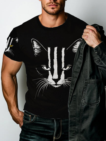 Summe Street Men's T-shirt 3D Print Men's T-shirt Casual Short-sleeved Top Outdoor Sports Fashion Men's T-shirt Clothing