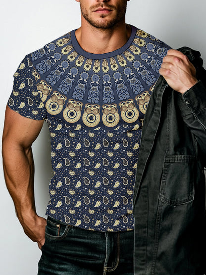 Summe Street Men's T-shirt 3D Print Men's T-shirt Casual Short-sleeved Top Outdoor Sports Fashion Men's T-shirt Clothing