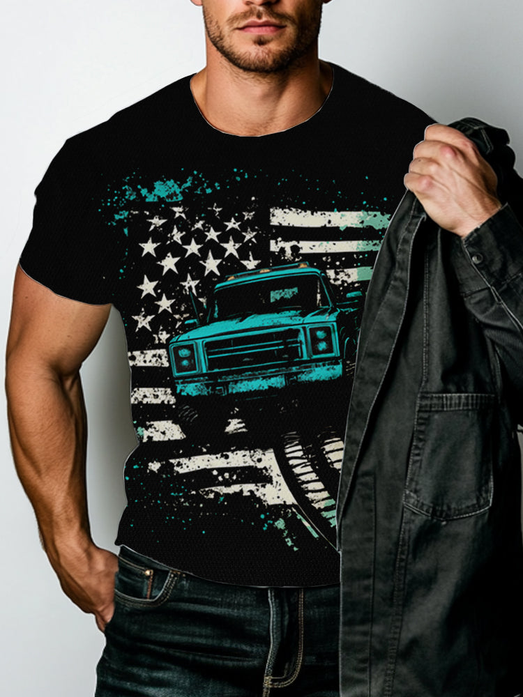 Summe Street Men's T-shirt 3D Print Men's T-shirt Casual Short-sleeved Top Outdoor Sports Fashion Men's T-shirt Clothing