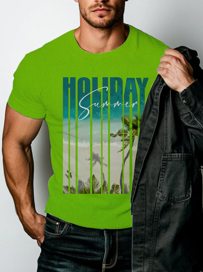 Summe Street Men's T-shirt 3D Print Men's T-shirt Casual Short-sleeved Top Outdoor Sports Fashion Men's T-shirt Clothing