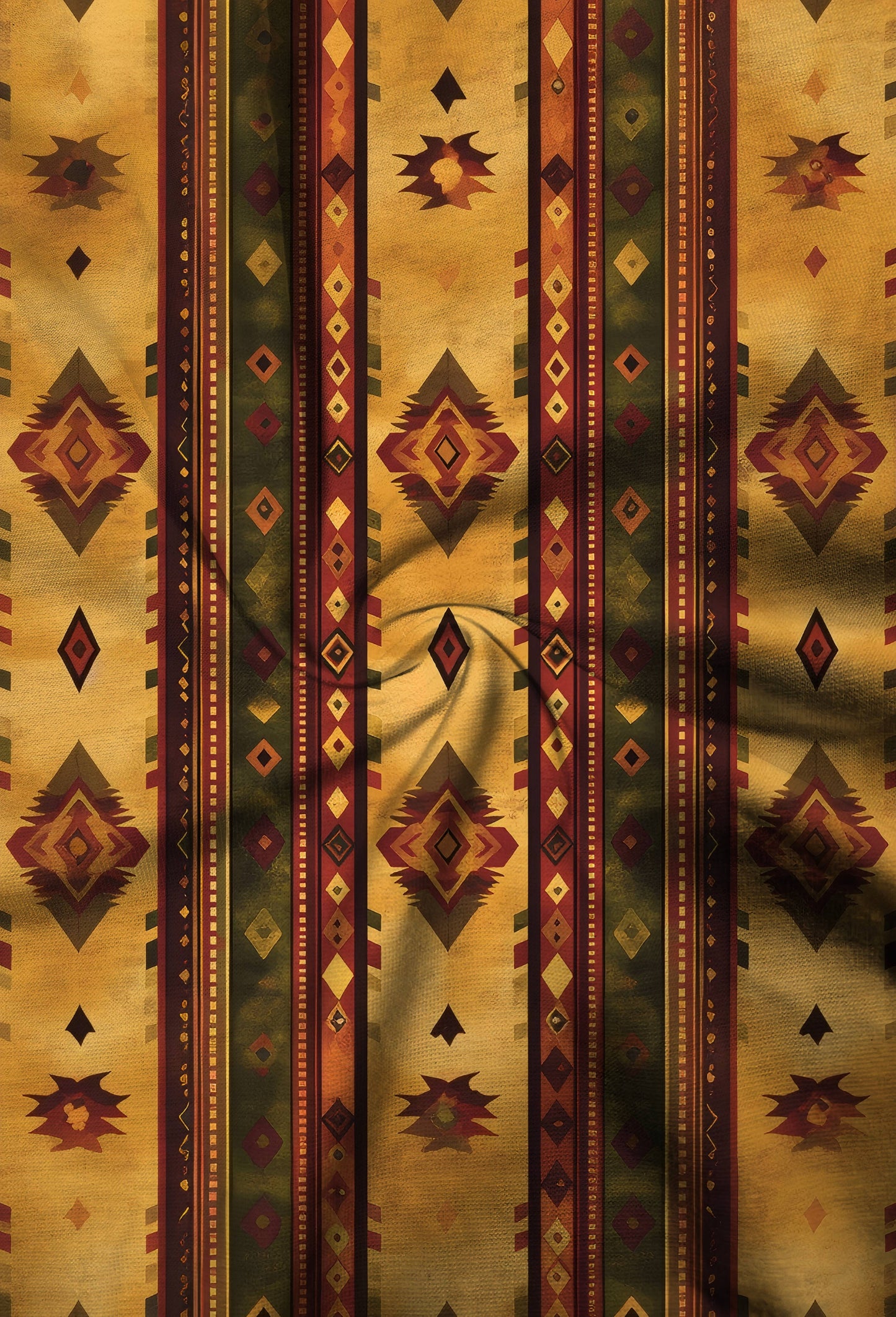 Retro-Inspired Pattern Basic Tee with Advanced Color Retention Formula