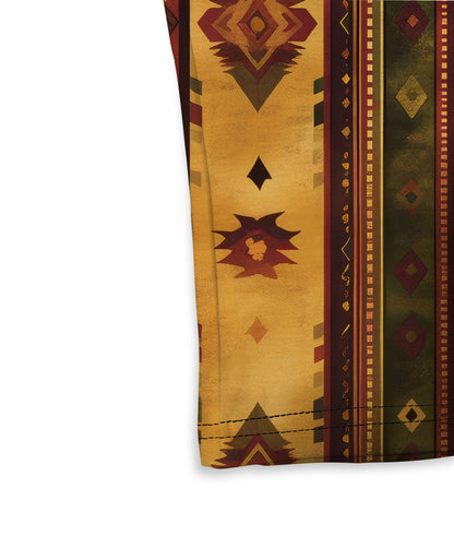 Retro-Inspired Pattern Basic Tee with Advanced Color Retention Formula