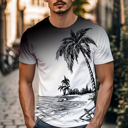 Ultra-Soft Lightweight Printed Shirt with Smooth Color Blending T-shirt